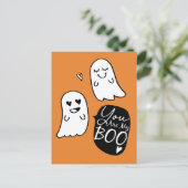 私のブーイングです! |ハロウィンの幽霊愛 シーズンポストカード (スタンド正面)