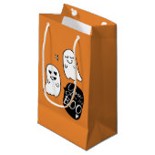 私のブーイングです! |ハロウィンの幽霊愛 スモールペーパーバッグ (正面アングル)