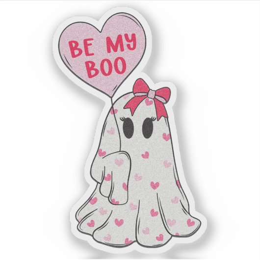 私のブーゴーストバレンタイン - バレンタインシール シール (正面)