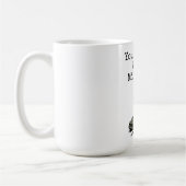 "私のブーツで一歩" コーヒーマグカップ (左)