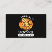 私のブードゥーの人形を与え残した人は誰でも 名刺 (裏面)