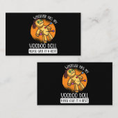 私のブードゥーの人形を与え残した人は誰でも 名刺 (正面/裏面)