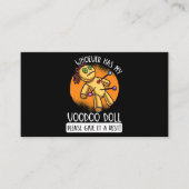 私のブードゥーの人形を与え残した人は誰でも 名刺 (正面)