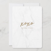 私のブ感謝していリメイドのタイポグラフィ大理石になって サンキューカード (裏面)