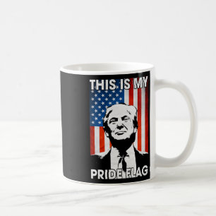 私のプライド国旗トランプ米国旗7月4日Patr コーヒーマグカップ