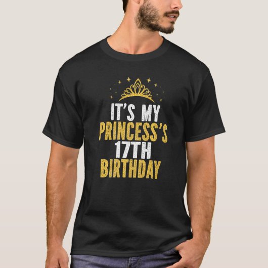 私のプリンセスの17番目の誕生日アイディアで17年 Tシャツ (正面)