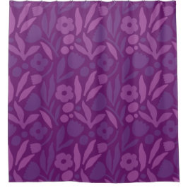 私のプリンセスは紫色の幸せな巨大な花が大好き シャワーカーテン