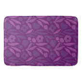 私のプリンセスは紫色の幸せな巨大な花が大好き バスマット (正面)