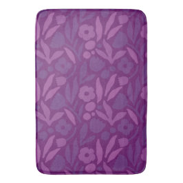 私のプリンセスは紫色の幸せな巨大な花が大好き バスマット