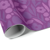 私のプリンセスは紫色の幸せな巨大な花が大好き ラッピングペーパー (ロールコーナー)