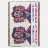 私のプレイリストは私のパーソナリティ音楽愛好家ブランケットである スローブランケット (正面縦)