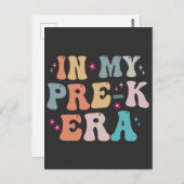 私のプレキンダーガーデン時代の面白いグルービーな新学期ギフト ポストカード (正面/裏面)