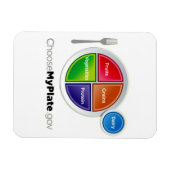 私のプレートを選んで下さい(白い) マグネット (横)