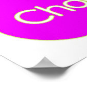 私のプレート(ピンク)ポスターを選択 – 多くのサイズ ポスター (角)