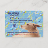 私のプロフィール 名刺 (裏面)