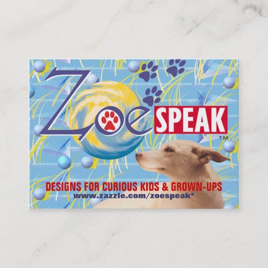 私のプロフィール 名刺 (正面)