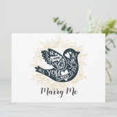 私のプロポーザルを結婚するバレンタインデー シーズンカード (スタンド正面)