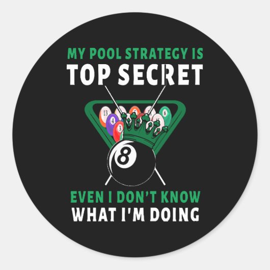 私のプール戦略は偶数 ラウンドシール (正面)