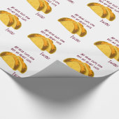 私のヘッドは体育館を言いますが、私のハートはタコスを言います ラッピングペーパー (角)