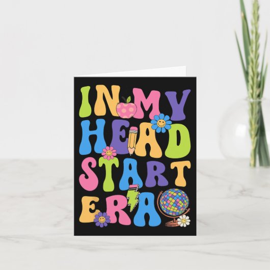 私のヘッドスタート時代の素敵な第一日  グルーヴィー カード (正面)