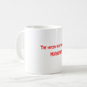 私のヘッドsayHEADSHOTの声! コーヒーマグカップ (正面左)