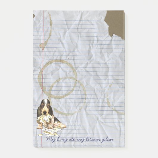 私のベグル食べールのレッスンプラン ポストイット (正面)