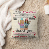 私のベスティーに。私たちは長い間友達だった クッション (ブランケット)