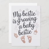 私のベスティーはベビー妊娠を成長させおもしろいている シーズンカード (正面/裏面)