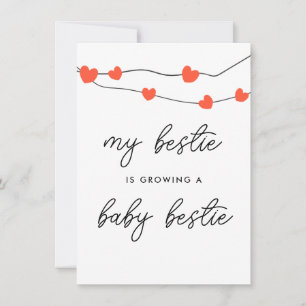 私のベスティーは妊娠しているママの妊娠カード サンキューカード