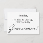 私のベストウーマンになってくれる？　ミニマルなプロポーズ 招待状 (裏面)