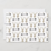 私のベストマンになってくれますか 鹿の角と矢 招待状 (裏面)