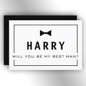 私のベストマンになってくれますか? - groomの仲間への招待状 招待状