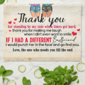 『私のベスパーソナライズされたティーへ、BFFの友達の贈り物』 キッチンタオル (折り畳み)