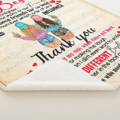 『私のベスパーソナライズされたティーへ、BFFの友達の贈り物』 シェルパブランケット (3/4)