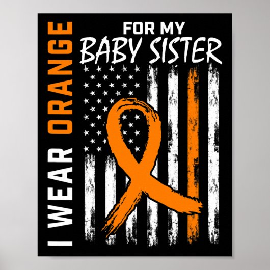 私のベビーの妹の白血病認識度 ポスター (正面)