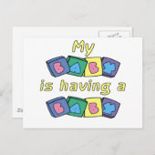 私のベビーはベビーを持っている 案内ポストカード (正面/裏面)