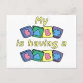 私のベビーはベビーを持っている 案内ポストカード (正面)