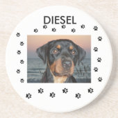 私のベビー犬は手のプリント コースター (正面)