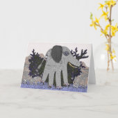 私のベビー象のメッセージカード カード (黄色い花)