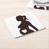 私のベビー スクエアペーパーコースター (アングル)