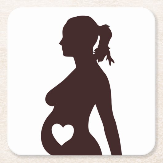 私のベビー スクエアペーパーコースター (正面)