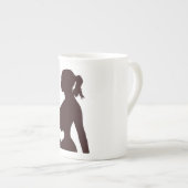 私のベビー ボーンチャイナマグカップ (正面右)