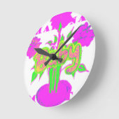 私のベビーHakuna Matata ラウンド壁時計 (傾斜)