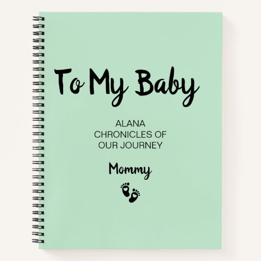 私のベビーKeepsake Pregnancy Journal ノートブック (正面)