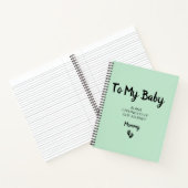 私のベビーKeepsake Pregnancy Journal ノートブック (内部)