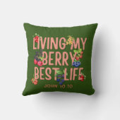 私のベリーライフ最高のクリスチャンベリーのリビング クッション (裏面)