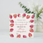 私のベリー最初の誕生日かわいいイチゴありがとう (スタンド正面)