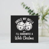 私のベルを鳴らして、ホワイトクリスマスを保証する シーズンカード (スタンド正面)