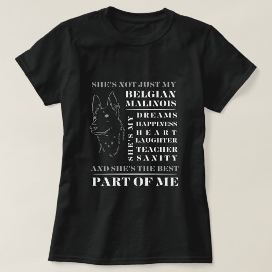 私のベルギーマリノワ Tシャツ (デザイン正面)