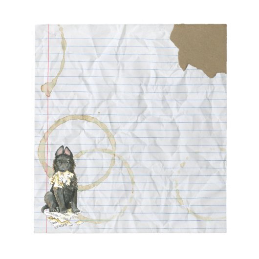 私のベルギー食べのレッスンプラン ノートパッド (正面)